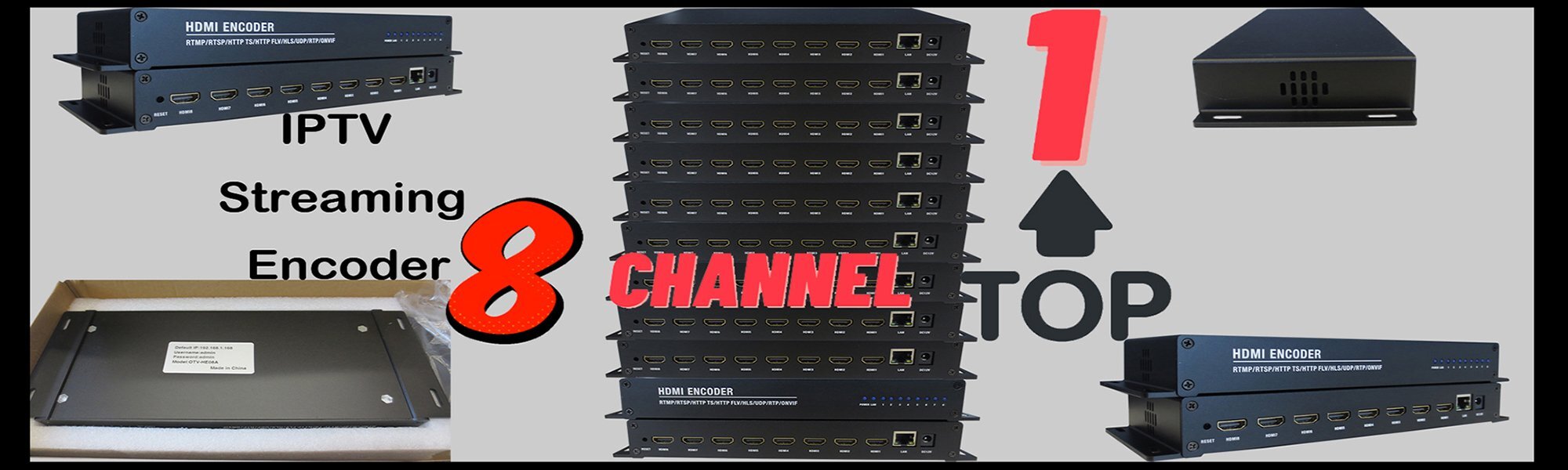 8 channel hd video streaming encoder iptv