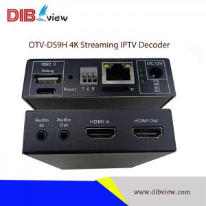 OTV-DS9H H265 H264 UHD 4K Streaming IPTV Decoder